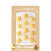 Décors en pâte d'amande Scrapcooking Étoiles dorées