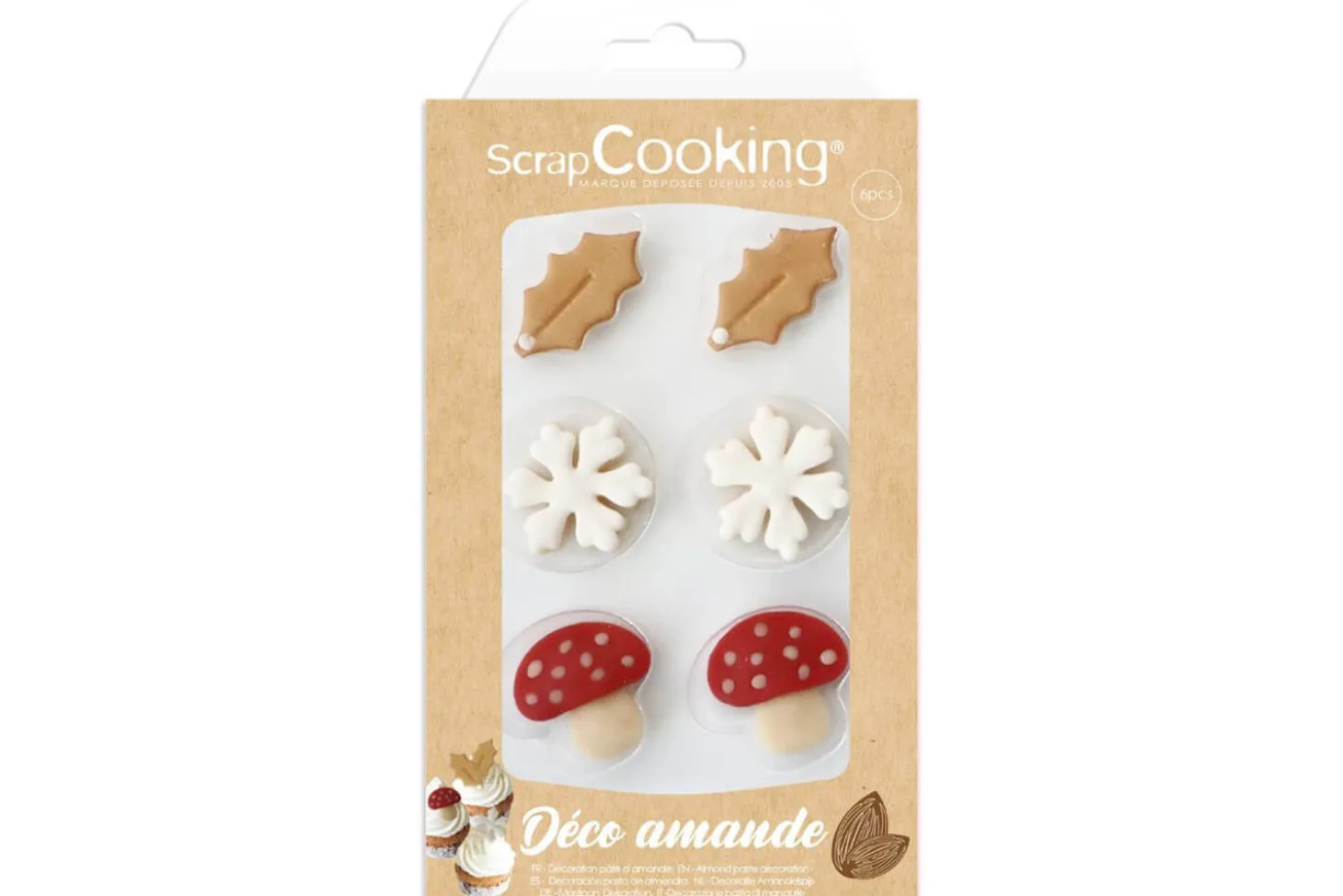 Décors en pâte d'amande Scrapcooking Hiver