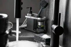 Distributeur de liquide vaisselle Gefu Swift 230ml en inox 18/10