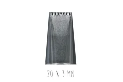 Douille à bûche plate De Buyer inox