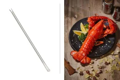Ensemble 12 curettes à homards inox