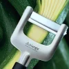 Eplucheur à julienne Triangle acier inox manche en green grip