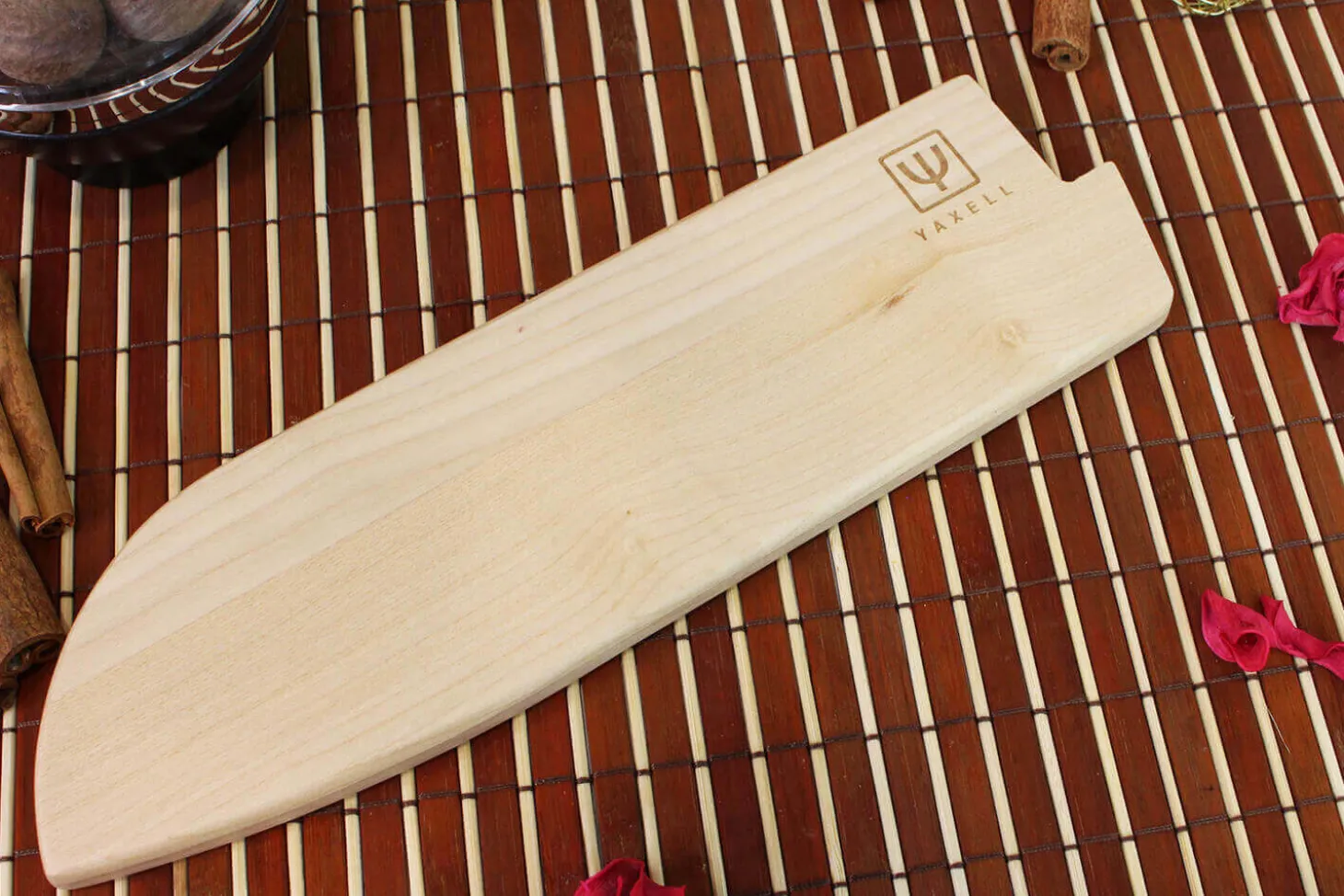 Etui Yaxell pour couteau santoku 20cm - Bois d'érable