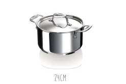 Faitout Beka Chef en inox avec couvercle