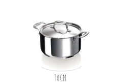 Faitout Beka Chef en inox avec couvercle