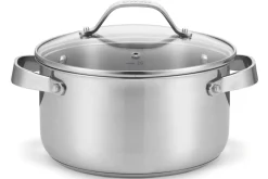 Faitout Beka Cicla en inox 24cm avec couvercle en verre