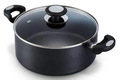 Faitout Beka Pro Induc revêtement céramique antiadhérent + couvercle en verre