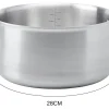 Faitout De Buyer Alchimy en inox 18/10 multicouches 3 plis