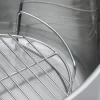 Faitout ovale Cristel Mutine amovible 30cm + grille en inox et couvercle en verre