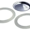 Filtre de rechange pour cafetière italienne Gefu Emilio 2 tasses + 2 joints d'étanchéité