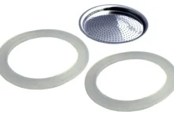 Filtre de rechange pour cafetière italienne Gefu Emilio 2 tasses + 2 joints d'étanchéité