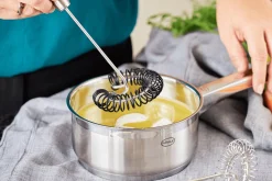 Fouet de cuisine plat à spirale Rösle en silicone et acier inoxydable