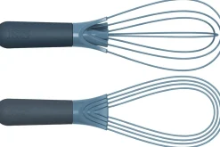 Fouet Joseph Joseph Twist Sky en silicone bleu