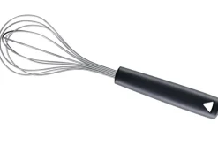 Fouet Triangle acier inox et manche green grip