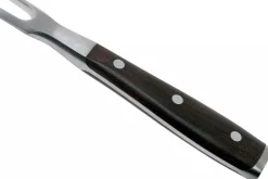 Fourchette à viande Wüsthof Ikon forgée 16cm en bois de grenadille