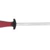 Fusil à aiguiser FISCHER en acier 20cm grain standard manche rouge et gris