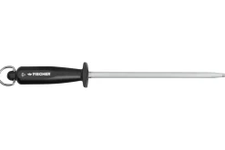 Fusil à aiguiser semi professionnel Fischer mèche ronde 25cm grain standard