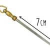 Fusil bijou 7cm mèche chrome dur grain fin