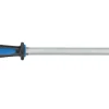 Fusil de boucher FISCHER mèche ovale 30cm grain fin manche bleu et gris