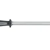Fusil de boucher FISCHER mèche ovale 35cm grain fin manche noir et gris