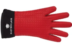 Gant de cuisine MasterClass en silicone rouge sans couture avec manchette en coton