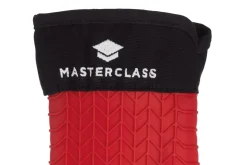 Gant de cuisine MasterClass en silicone rouge sans couture avec manchette en coton