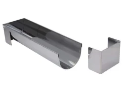 Gouttière multi-usages De Buyer ronde et démontable 30x4x4cm acier inox