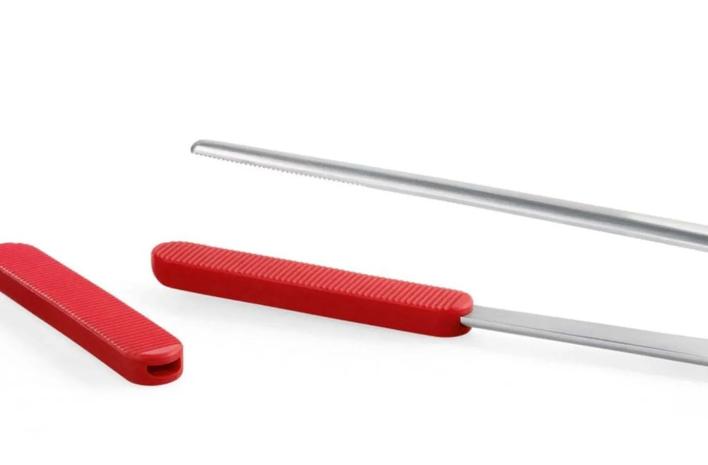 Grande pince de cuisine Triangle inox embouts silicone amovibles
