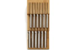 Grand range-couteaux Joseph Joseph Bamboo DrawerStore pour tiroir à 2 niveaux en bambou