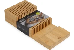 Grand range-couteaux Joseph Joseph Bamboo DrawerStore pour tiroir à 2 niveaux en bambou