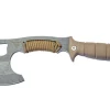 Hachette bushcraft Wildsteer Kobra KOB0115 30cm manche Paracorde/Tactiprène Coyote + étui Kydex