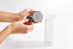 Huilier / vinaigrier OXO en verre avec bec verseur anti goutte