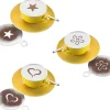 Kit de 3 pochoirs de décoration Westmark Cappuccino