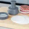 Kit de préparation de burgers MasterClass en polymère gris + 100 disques de cire