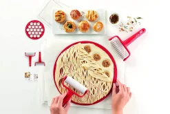 Kit de préparation Lékué pour 19 petits fours - Plaque + 2 rouleaux