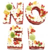 Kit letter cake Noël Scrapcooking 4 gabarits - Réutilisable