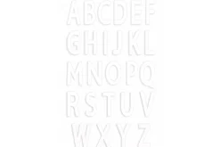 Kit letter cake Scrapcooking 26 gabarits lettres - Réutilisable