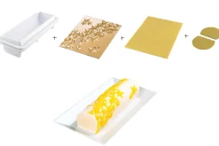 Kit moule à bûche glacée en silicone Silikomart Starlight
