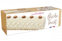 Kit moule à bûche glacée tricot Scrapcooking + support et boîte de transport