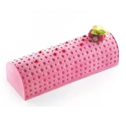 Kit moule à bûche 250 x 90mm + tapis de décor Silikomart