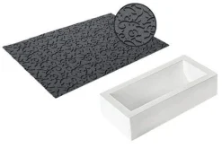 Kit moule à bûche 250 x 90mm + tapis de décor Silikomart