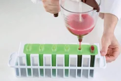 Kit moule à glace Silikomart L'Italiano : 2 moules en silicone et 2 supports en synthétique