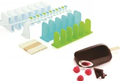 Kit moule à glace Silikomart L'Italiano : 2 moules en silicone et 2 supports en synthétique