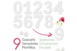 Kit number cake Scrapcooking 9 chiffres - Réutilisable