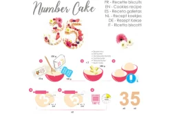 Kit number cake Scrapcooking 9 chiffres - Réutilisable