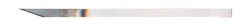 Lame de boulanger droite et lisse en acier carbone - Lot de 12