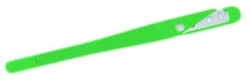 Lame de boulanger inox "Grignette verte" manche synthétique - Lot de 10