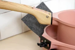 L'Incroyable Kit Cookut 2 poêles et 1 casserole à poignée amovible - guimauve