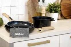 L'Incroyable Kit Cookut 2 poêles et 1 casserole à poignée amovible - graphite