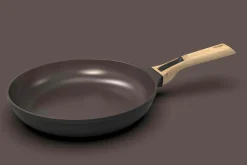 L'Incroyable Kit Cookut 2 poêles et 1 casserole à poignée amovible - moka